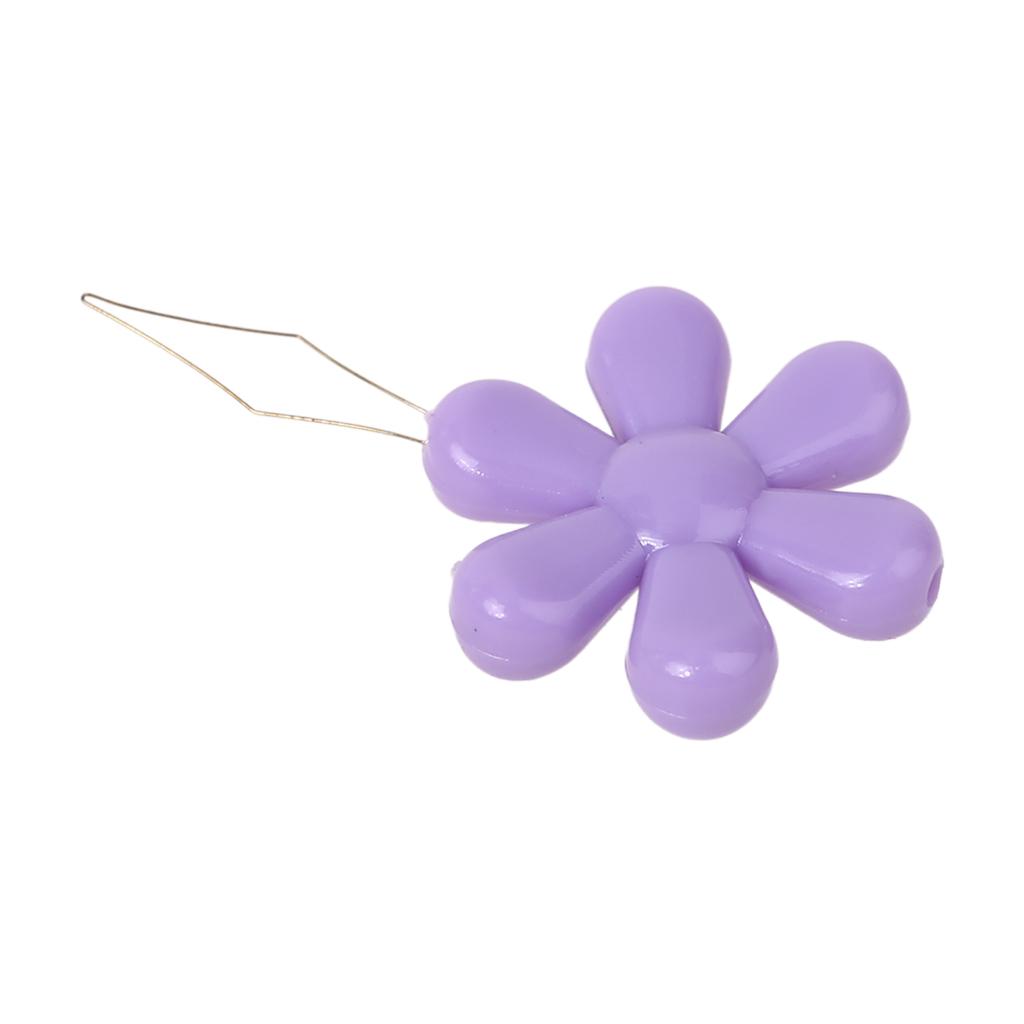 20pcs/box Flower Shape Wire Loop Needle Threaders for Cross Stitch Embroidery Sewing Needlework Thread Guide