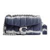 Tabby 20 Quilted Tie-Dye Nappa Leather Shoulder Crossbody Bag Small Women's Silver and Midnight Navy Multicolor