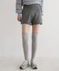 Ppaeppae Elastic Silver Pendant Knit Half Pants 2 Colors