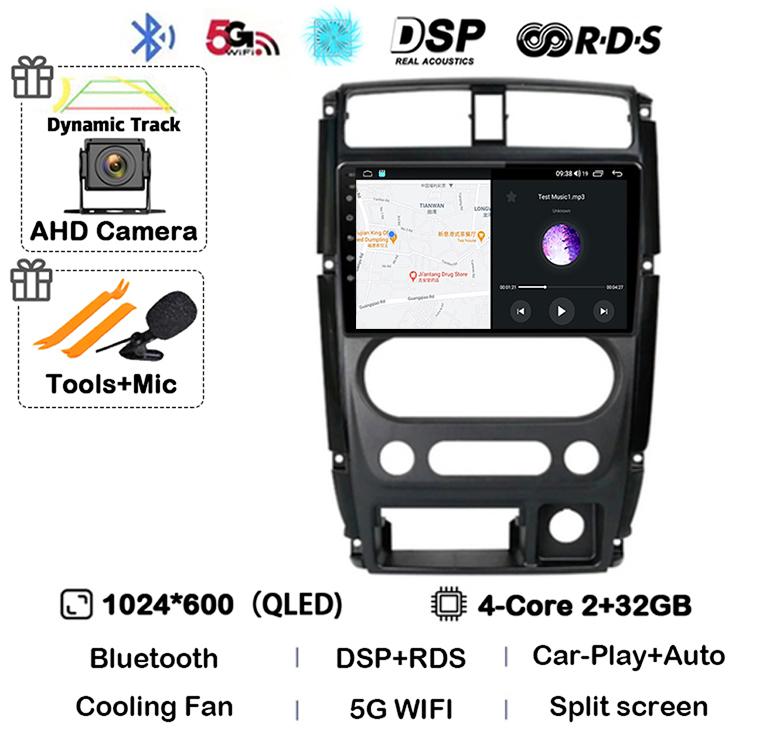 

Android 14 Carplay Auto Car Radio For Suzuki Jimny 3 2005 - 2019 Multimedia Video Player Navigation GPS Stereo WIFI+4G Head Unit