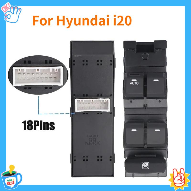 

Car Accessories for Hyundai I20 2015 2016 2017 2018 Front Left LHD Electric Power Window Switch Lifter Control Button Parts