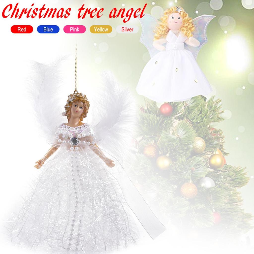 1PC Angel Ornaments For Christmas Tree Angel Christmas Ornaments Cute Pendant For Youth Adult Nursery Holiday Backyard Front