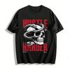 Vintage Totenkopf Doppel Schlangenprint T-Shirt Hustle Harder Streetwear Oberteil Reines Baumwoll-T-Shirt