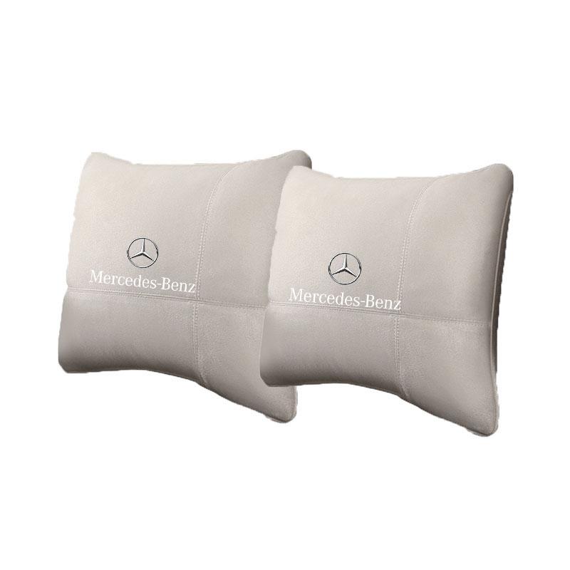 Suède Autostoel Hoofdsteun Neksteun Stoel Lendenkussen Zacht Nekkussen voor Mercedes Benz AMG W205 C300 W203 W206 W108 W124 Auto BA1