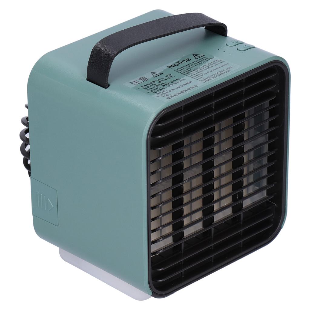 2-in-1 Negative Ion Air Purifier Portable Air Cooler USB Cooling Fan with 3 Wind SpeedGreen