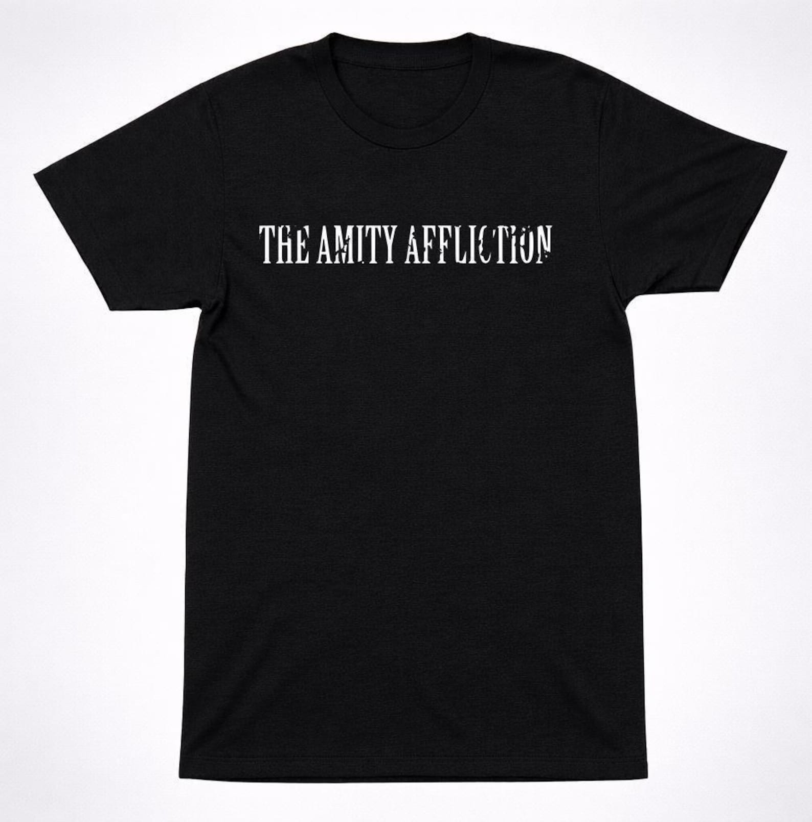 The Amity Affliction TAA Text Logo: Minimal Symbol T-Shirt, Metalcore Band Tee | Unisex, Everyday Wear, Dark Theme 3XL