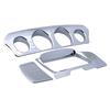 Motorcycle Tri Line Gauge and Stereo Trim Cover Chrome Decorative Accent for Touring Tri Glides 2014-2018