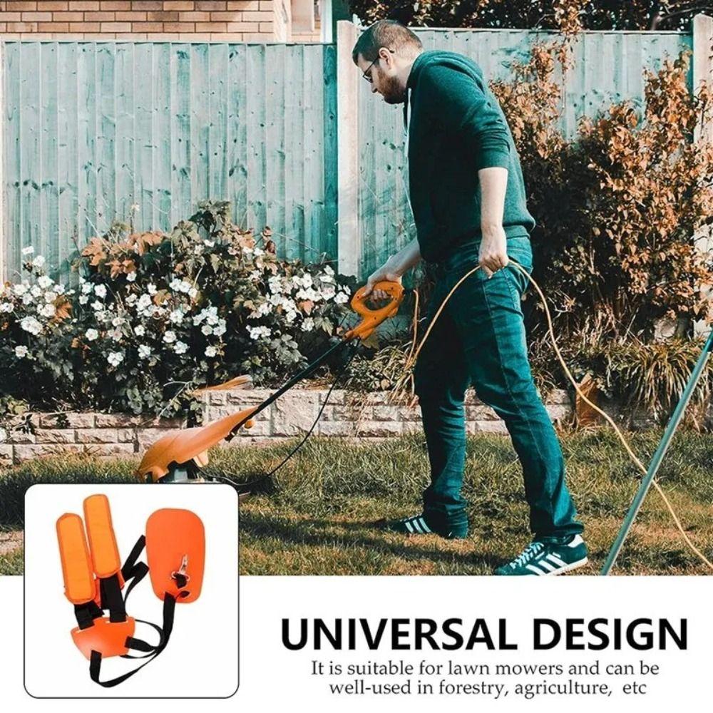 Orange Strimmer Harness Adjustable Trimmer Shoulder Strap Gardening Tool Brush Cutter Strap  Garden