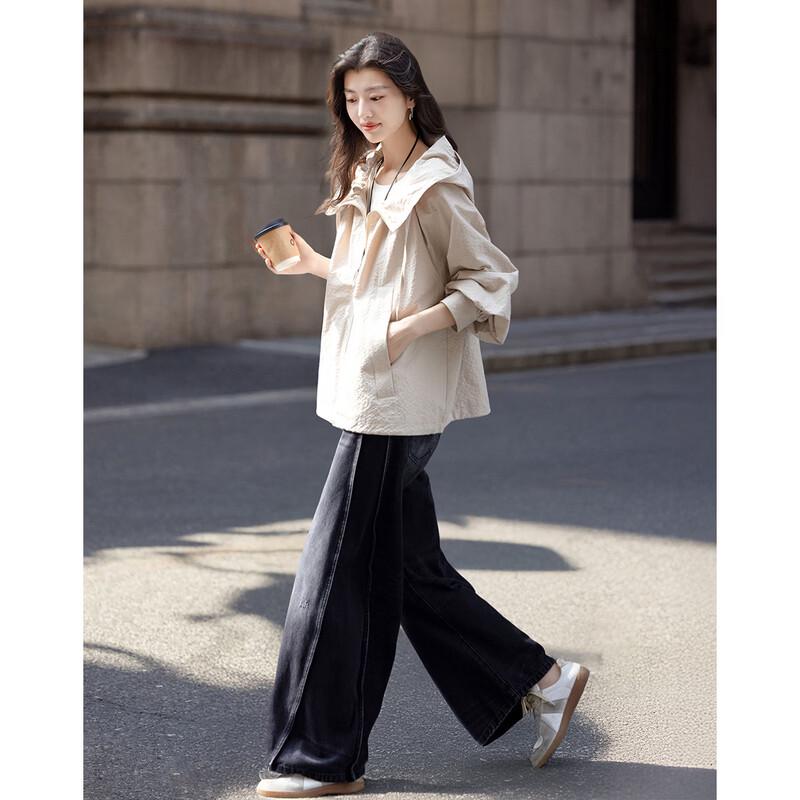 

Demana Women s Autumn Casual Hooded Jacket L