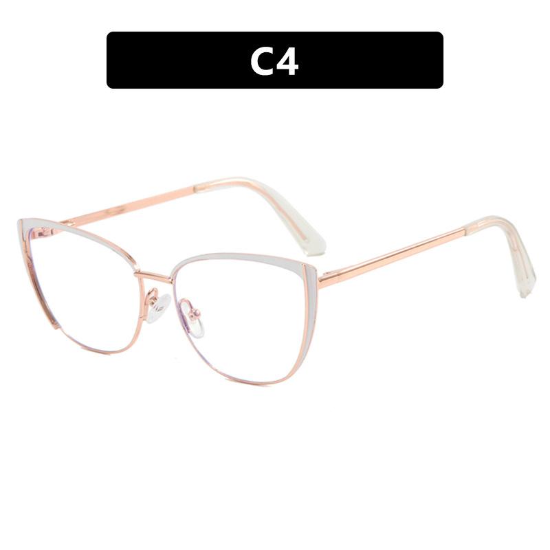 Retro Metal Cat Eye Glasses New Fashion Clear Lenses Prescription Short Sight Eyewear 0 -0.5 -1 -1.25 -1.5 -1.75 -2.0 To -6