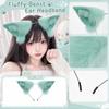 Faux Animal Ears Headband Costume Accessory for Cosplay and Party Wear