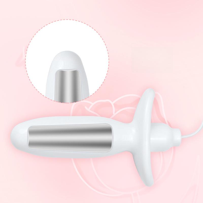 Rechargeable Remote-Control Shock Anal Plug - Erotic BDSM Device for Anus and Vagina Stimulation