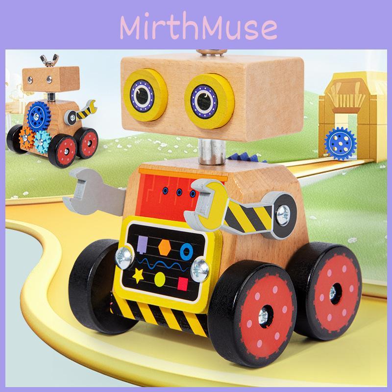 Montage Holz Handgefertigt Roboter Zerlegbar Schrauben Und Muttern Kinderspielzeug Puzzle