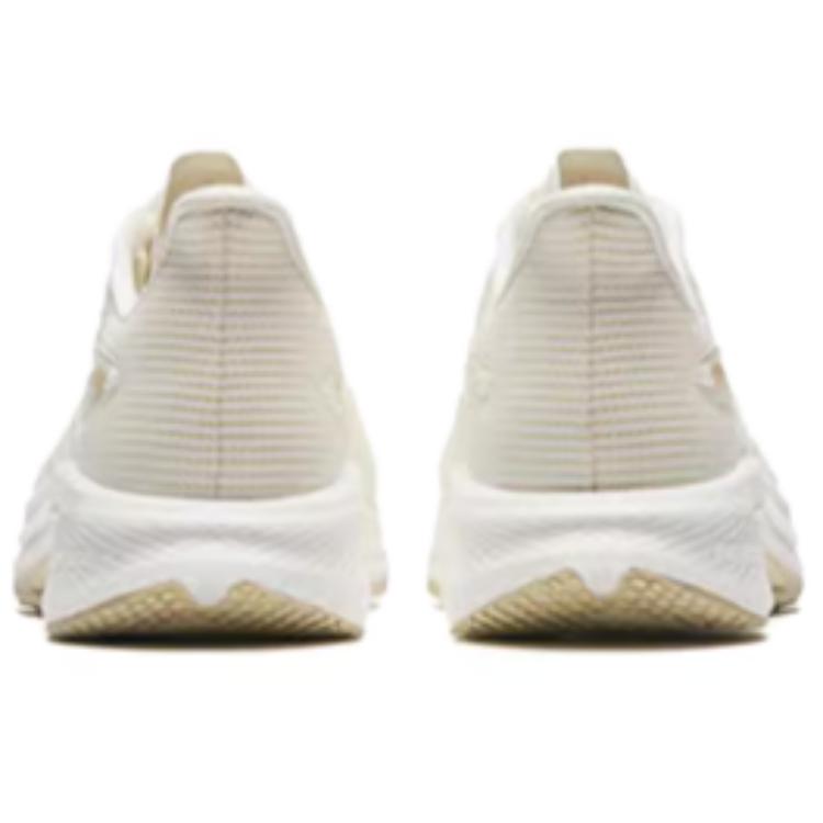 Anta Mach 4.0 Comfortable Fit Fabric Synthetic Leather Shock Absorbing Durable Low Top Running Shoes Women sneaker Beige 122425583S-1