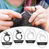 14Pcs Adjustable Dragon Shape Crochet Tension Ring Kit Beginner Knitting Hook Ring Yarn Guide Finger Holder Thimbles Winder Tool