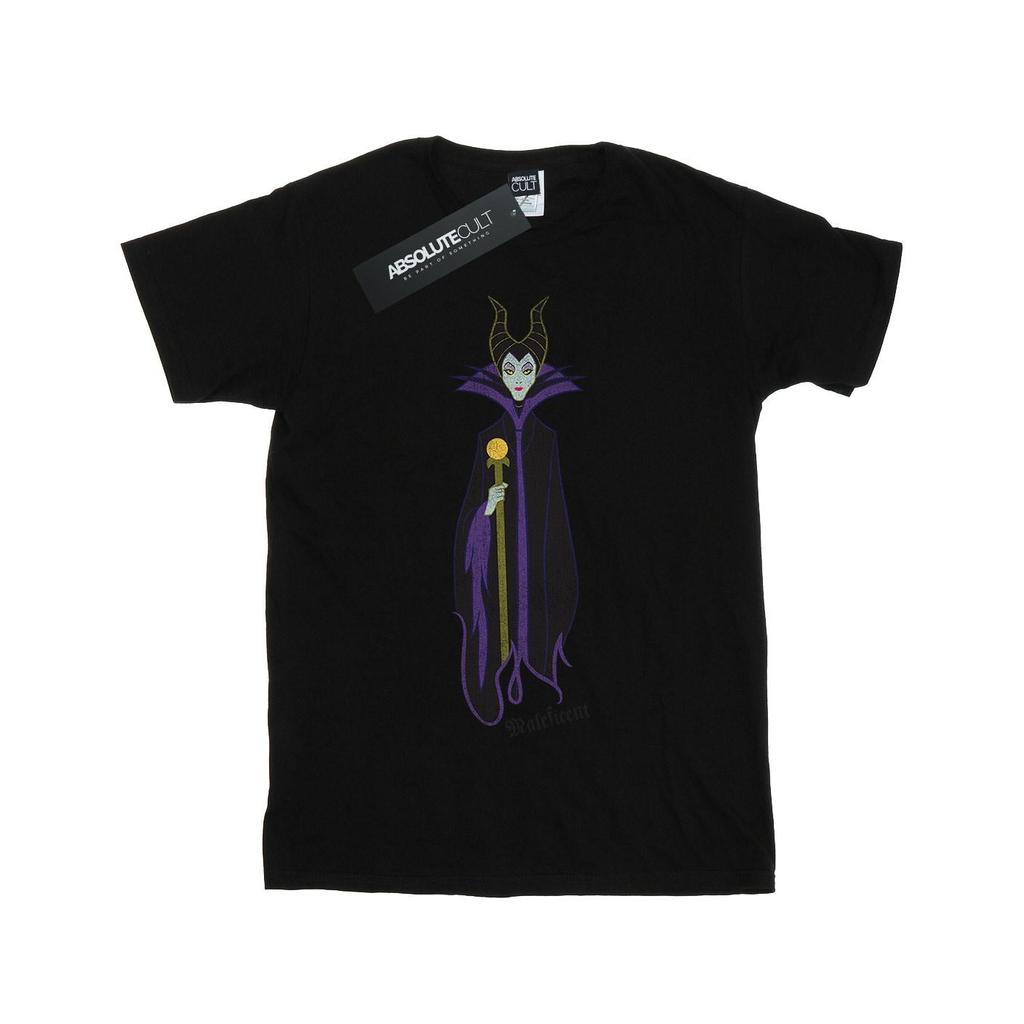 Disney Girls Sleeping Beauty Classic Maleficent Cotton T-Shirt