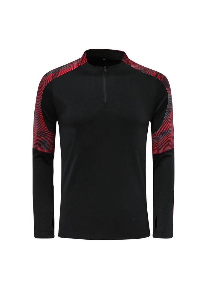 Unisex Half-Zip Long-Sleeve Football Training Set with Pants
