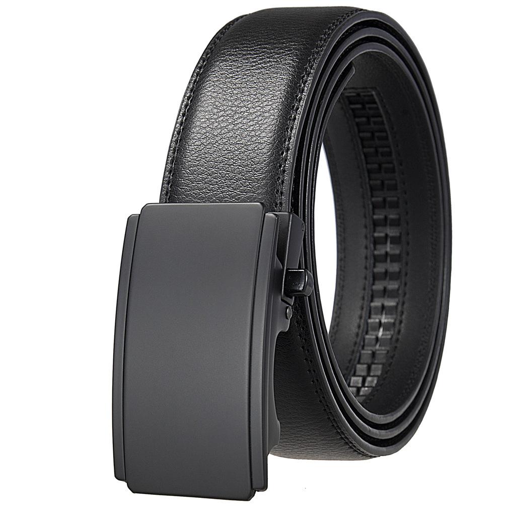 Casual Business Belt, Belt For Men, Two-Layer Belt, Automatic Buckle Belt Ly36-25565-1