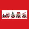 Holiday Wooden Toy Gifts Unique Design Good-looking Holiday Decorations Wooden Mini Train Decoration Interesting Christmas Gift