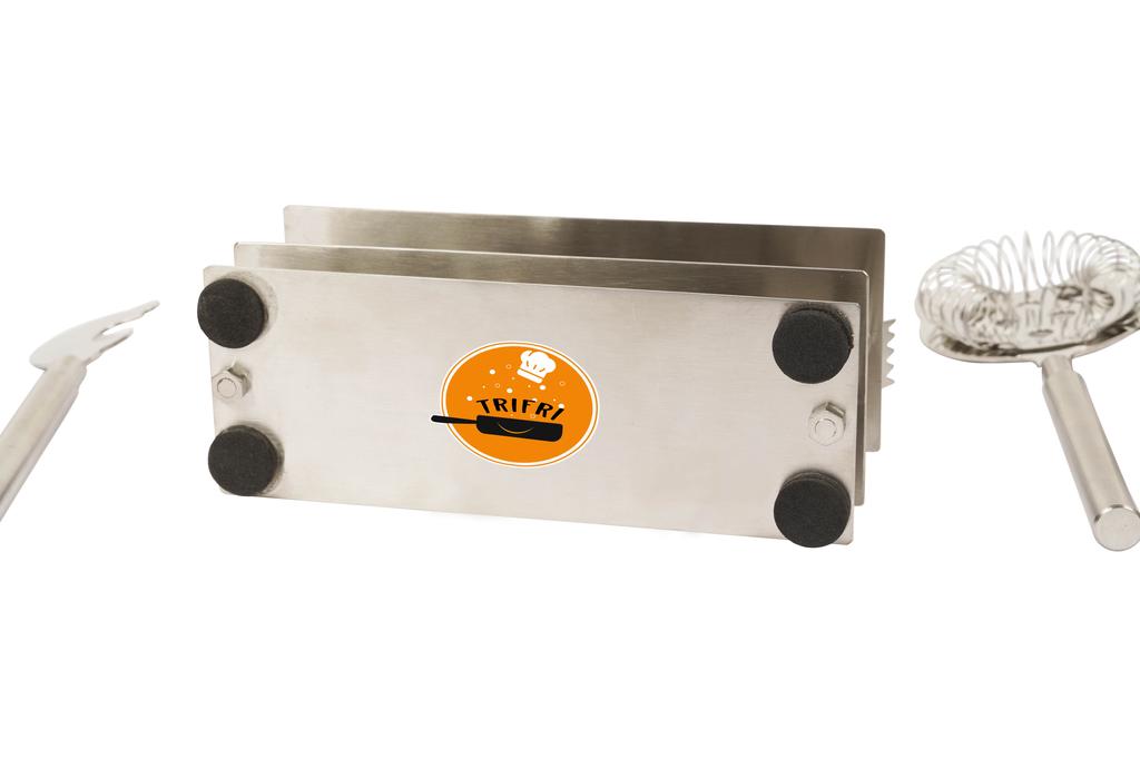 Trifri Sada barových nástrojů pro koktejlové barmany se stojanem, 5dílná barová sada z nerezové oceli pro domácí barmany, mixér na nápoje