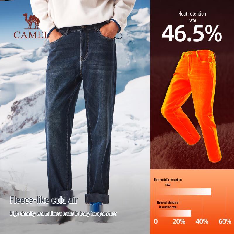 Camel Men's Lycra Stretch Straight Jeans