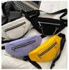 Women Waist Bag Canvas Student Shoulder Cross Body Chest Breast Bag Fanny Pack Fashion Phone Female Bum Belt Purse