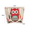 Women's Christmas Tote Set: Snowman & Santa Claus Embroidered Large Shoulder Bag with Makeup Pouch