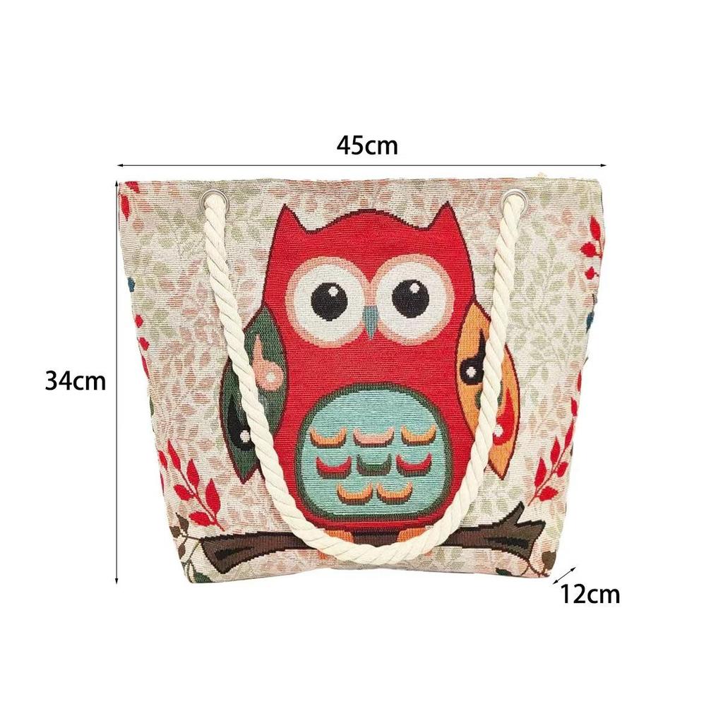 Women's Christmas Tote Set: Snowman & Santa Claus Embroidered Large Shoulder Bag with Makeup Pouch