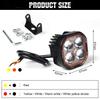 1pc/2pcs 3inch DRL Driving Lights Motorcycle Led Headlight Laser Projector Lens Spotlight Flasher Moto Fog Lamp Car Work Lights High Low Beam Headlamp