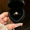 Korean-Japanese Zirconia Four-Leaf Clover Adjustable Ring – Trendy Women's Versatile Accessory