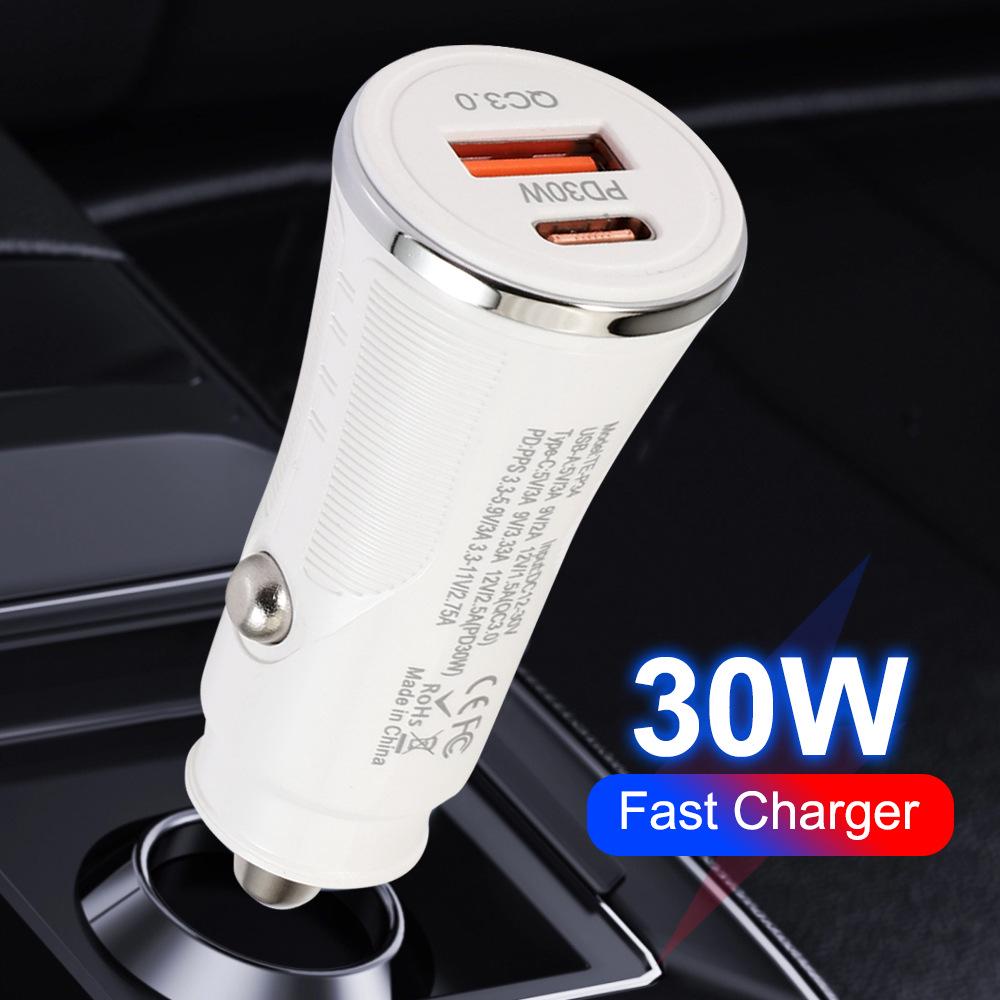 

Автомобильное зарядное устройство с быстрой зарядкой PD48W, USB и Type-C, совместимо с Samsung и протоколом PPS