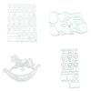 Carbon Steel Metal Cutting Dies Carbon Steel Stencil Mold Embossing Pattern for Children Adults DIY Crafts Projects