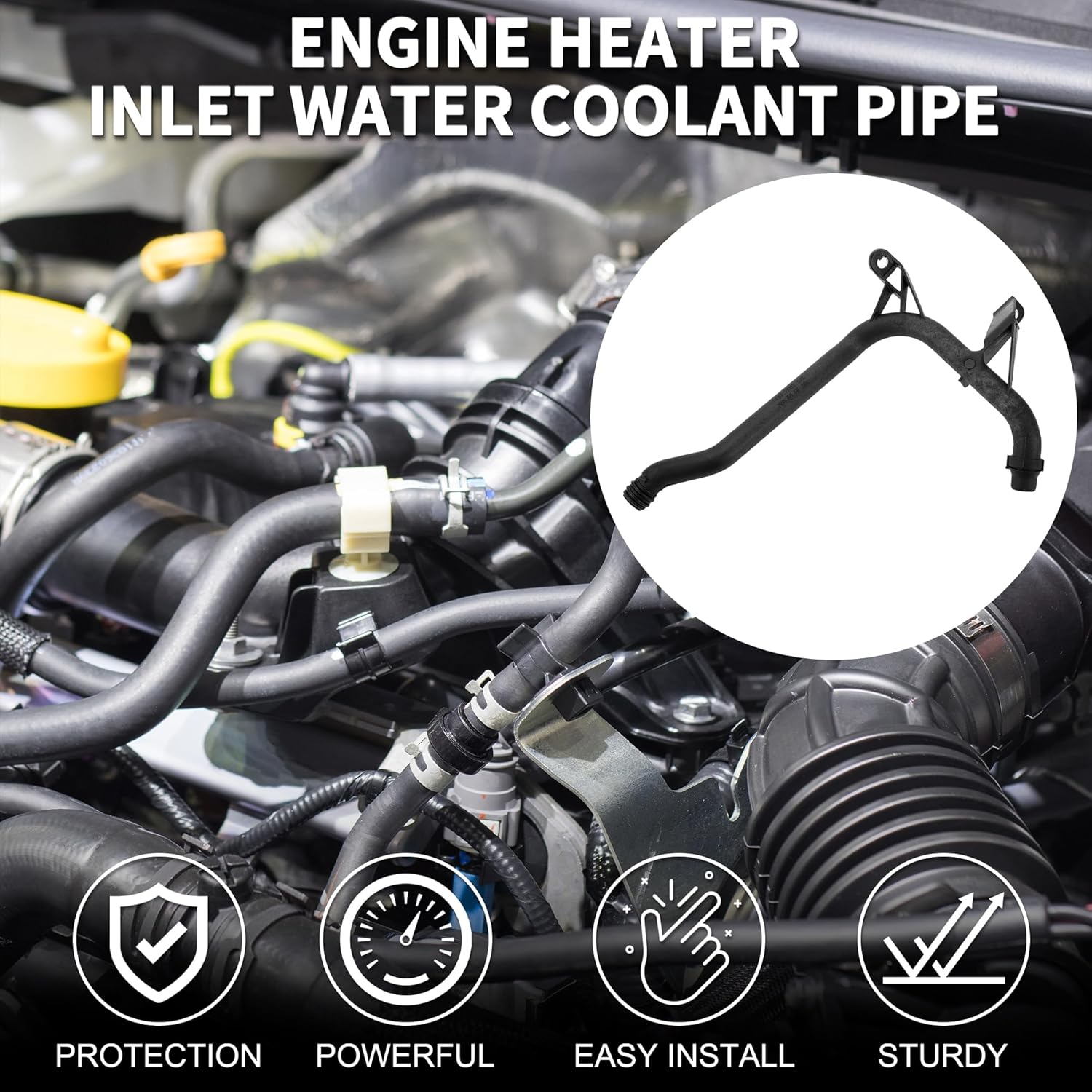 

Engine Heater Hose Inlet Water Coolant Pipe for BMW 325Ci 2001-2006 E39 E46 Upper Radiator Hose for BMW 320i 328i 330i 525i 528i 530i Z3 Z4