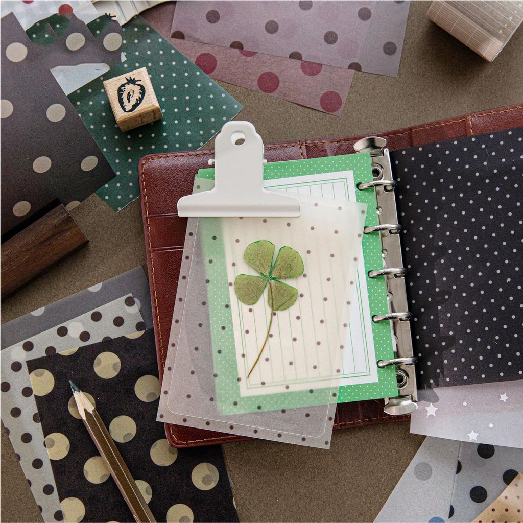Wave Point Laboratory Series Vintage Colorful Polka Dots Landscape Material Paper Creative DIY Junk Journal Collage Stationery