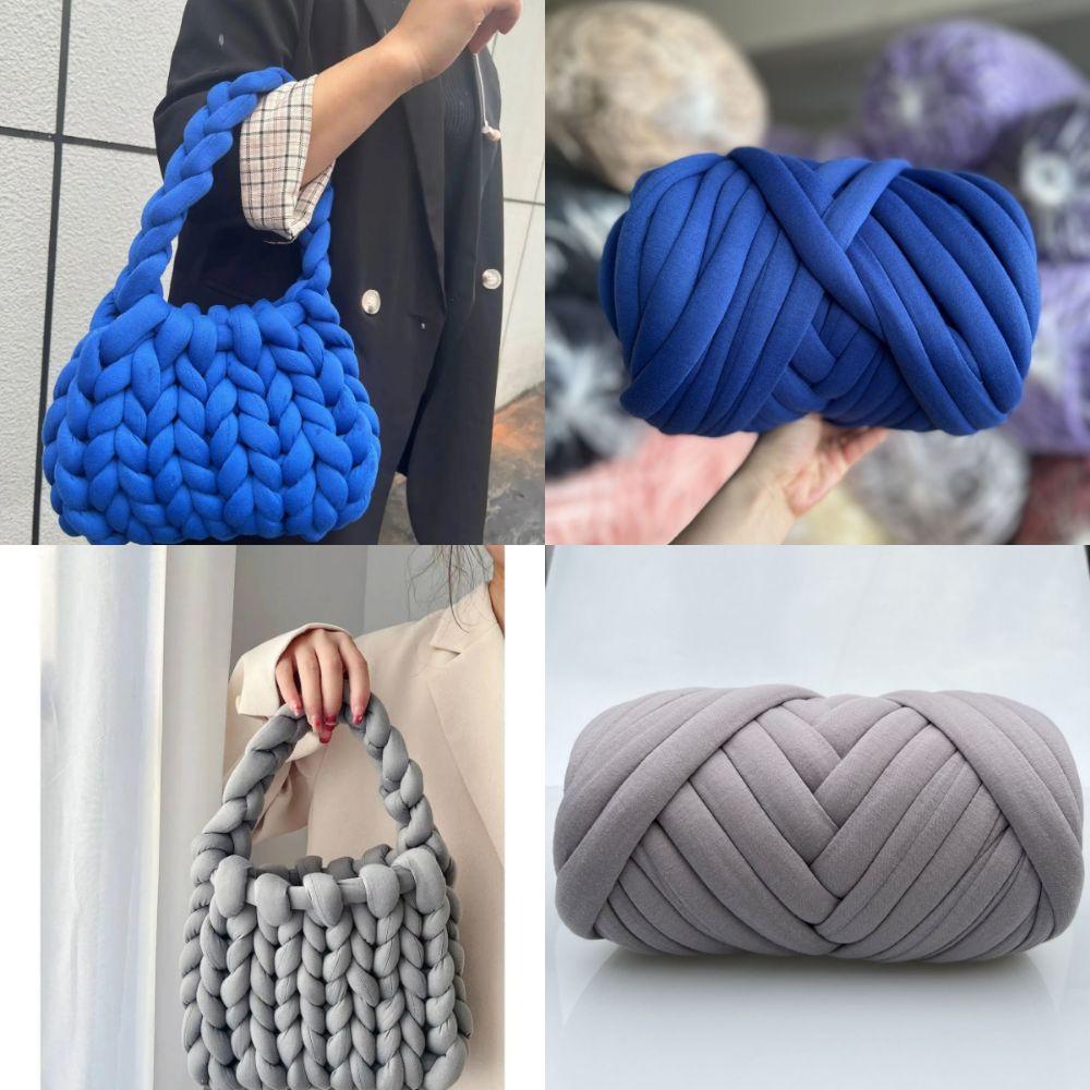 2.5cm Chunky Yarn Super Velvet Bulky Yarn Easy Projects Tube Yarn Pet Beds
