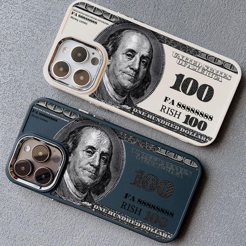 Dollar Bill Graphic Silicone Phone Case For iPhone 13 12 11 Pro Max 16 15 14 Pro Max Plus XR XS X 7 8 Plus SE2 Shockproof Covers