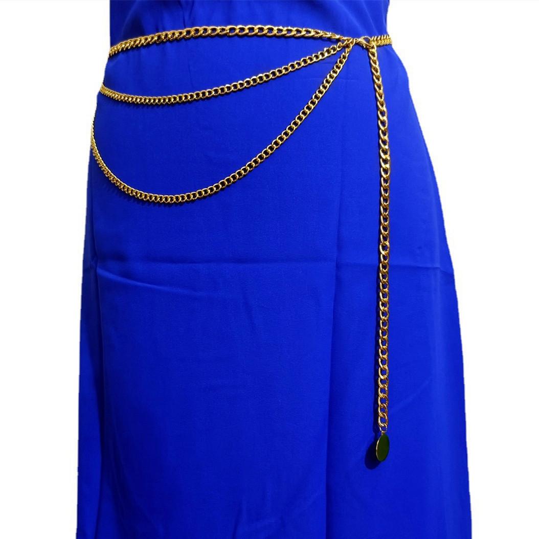 Новая панк-стиль металлическая поясная цепочка женская с высоким чувством многослойная бахромчатая поясная цепочка в наличии