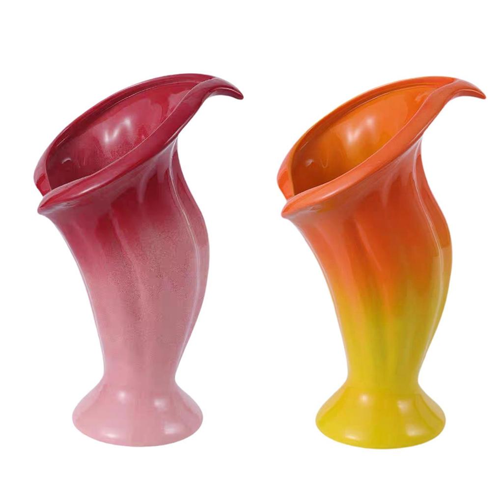 Ceramic Flower Vase, Flower Pot, Flower Container, Aesthetic Decorative Vase for