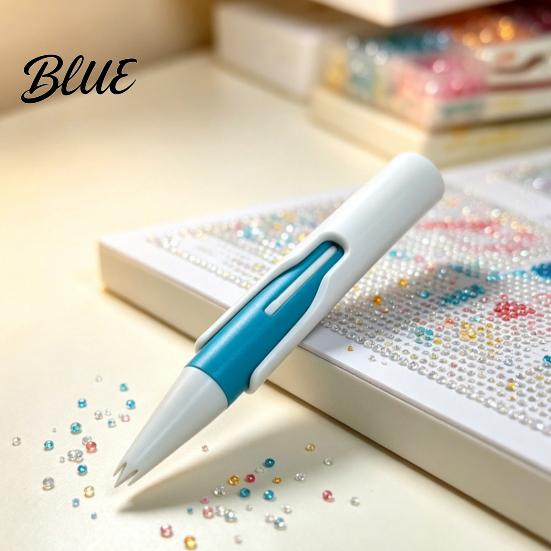 Automatic Drill Pen Rhinestone Art Bead Dispenser Painting Applicator Tool No Wax Needed Wax-free Reloadable for 2.8mm Round Drills