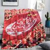 Wydad AC Printed Flannel Blanket, soft throw for bedroom sofa, washable,soccer fan merchandise, great gift.