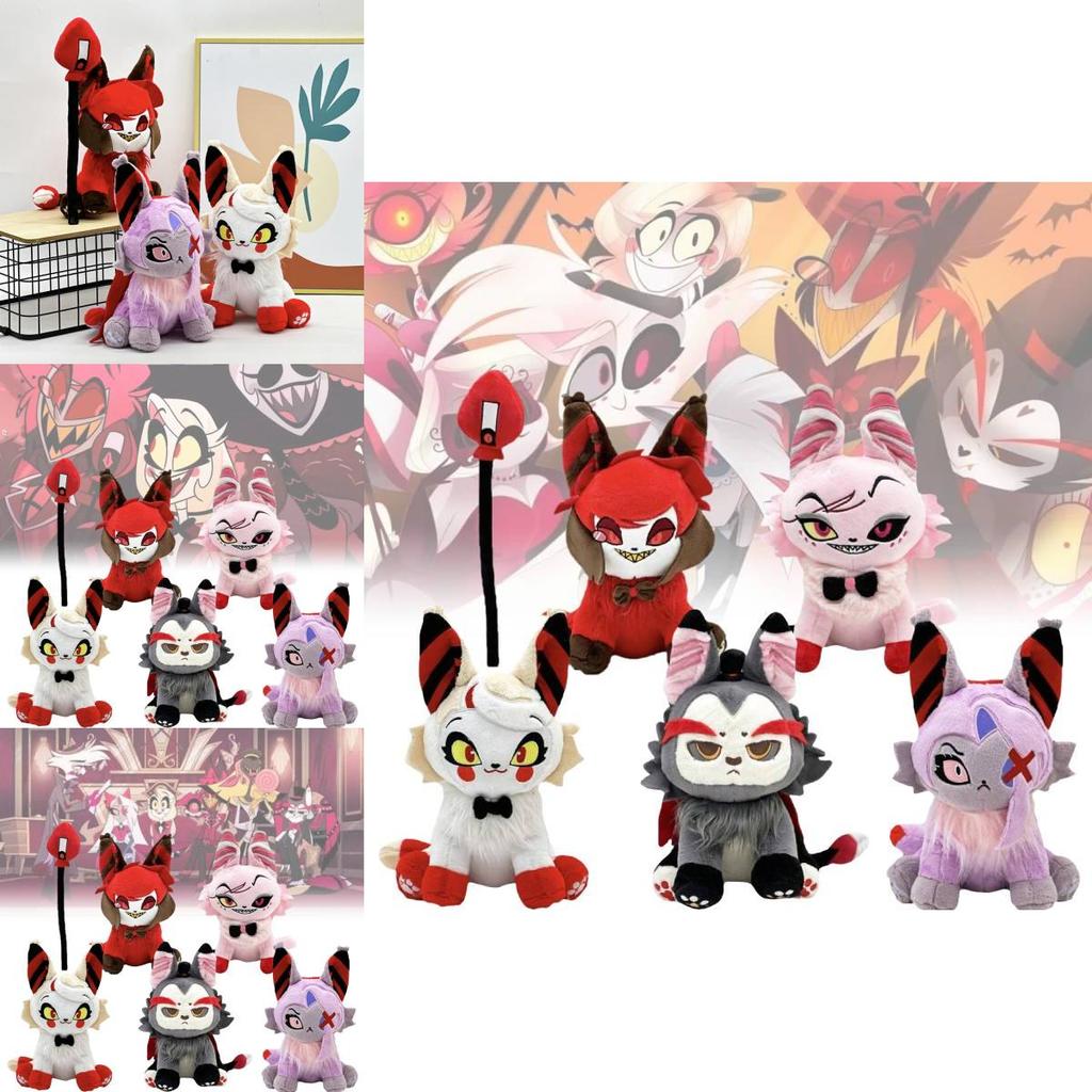 Adorable Meow Hazbin Hotel Plush Toy Soft Short Plush Stuffed Animal