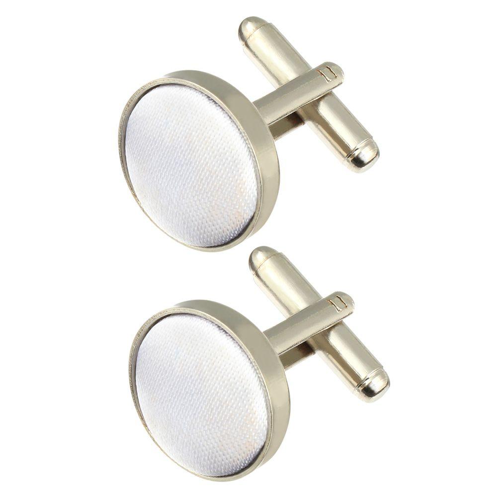 High Quality Round Plain Wedding Stylish Mens Cufflinks Apparel Clothes Buttons Shirt Cuff Links