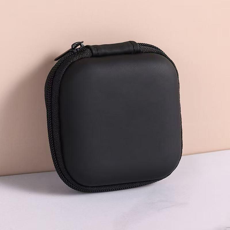 

Portable Shockproof Headphone Case Earphone Bag Headset Storage Bag Hard Shell Earphone Accessories Memory Card USB Cable чёрный