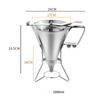 304 Stainless Steel Batter Dispense Octopus Balls Batter Baker Cooking Tool with Rack Cupcake Pancake Batter Maker Kitchen Tool