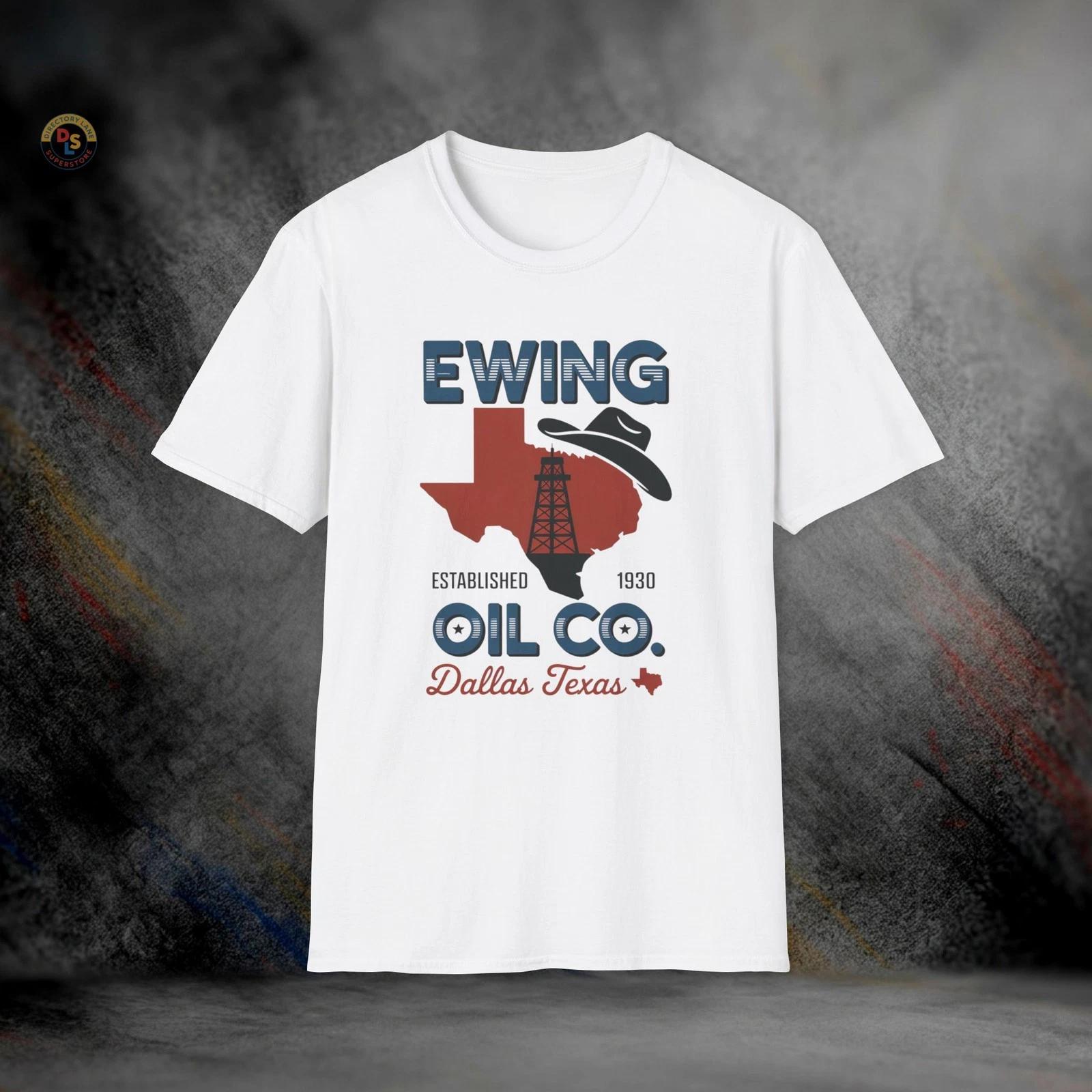 Ewing Oil Dallas Dallas 80s TV T-Shirt | Softstyle Tee XXL