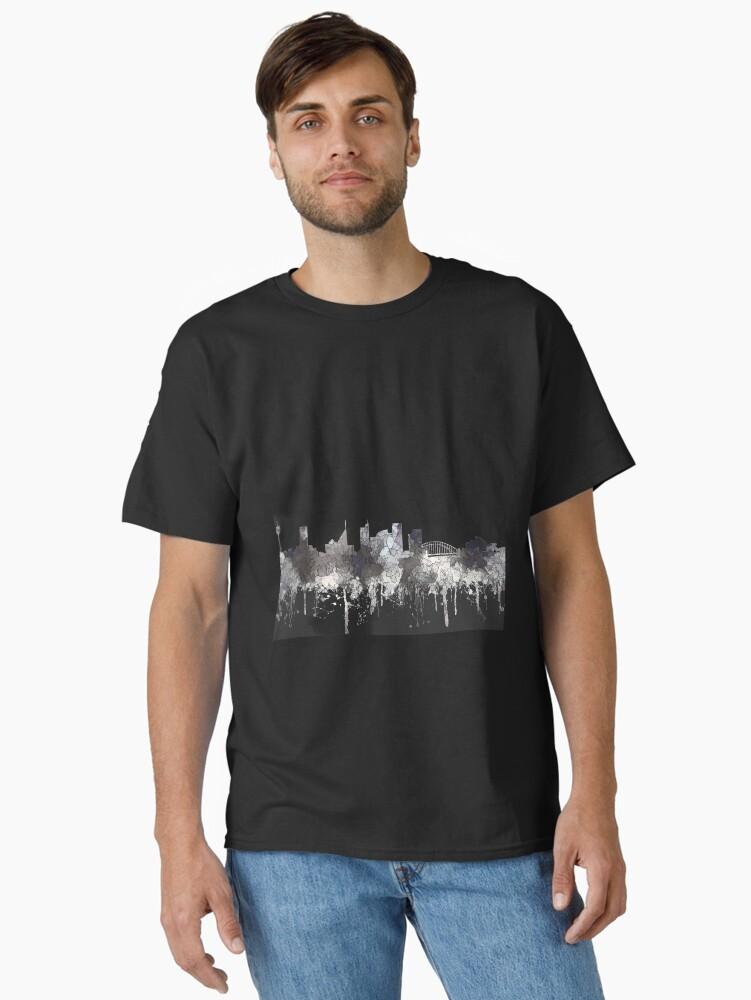 Cities Skylines Sydney, New South Wales, Australia Skyline - CRISP Classic T-Shirt