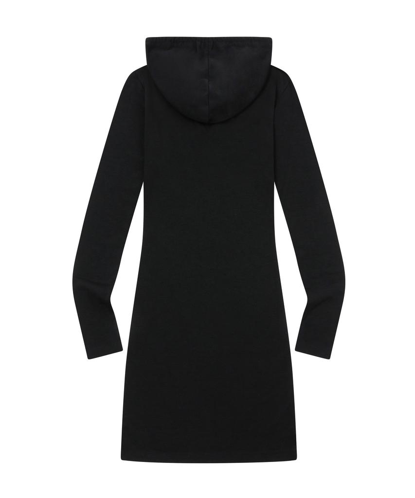 Mucent Cyan Hooded Neck Slim Fit Dress (4 Colors)