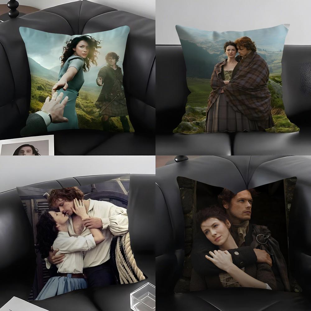 O-Outlander Movie Cushion Cover Pillowcase Ultra Soft Skin Friendly Fabric Cloud Like Comfort & Concealed Zipper