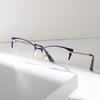 Half-Frame Metal Glasses Commuting Versatile Myopia Glasses Frame Senior Sense Men'S Business Glasses Frame