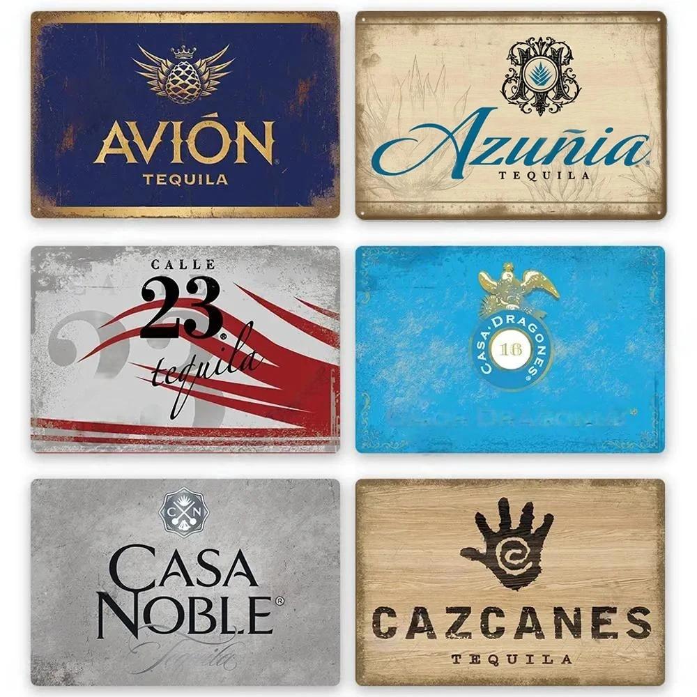 Vintage Tequila Bar Metal Tin Logo Plaque Tin Painting Bar Club Modern Wall Art Home Decoration Board Wall Painting Gift